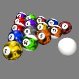 3D Model - Billiard Balls Customized